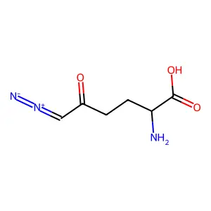 6-重氮-5-氧-DL-正亮氨酸 structure