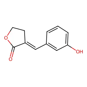 3-[(3-Hydroxyphenyl)methylidene]oxolan-2-one structure