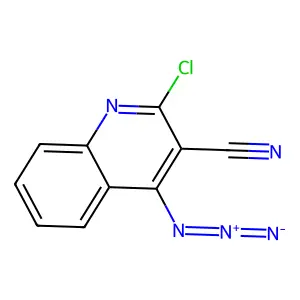 4-Azido-2-chloro-3-cyanoquinoline structure