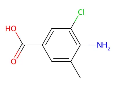 4-Amino-3-chloro-5-methylbenzoic acid structure
