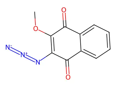 2-Azido-3-methoxynaphthalene-1,4-dione structure