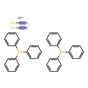Nickel(2+) thiocyanate--triphenylphosphane (1/2/2) structure