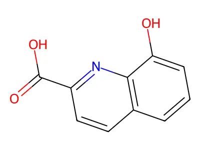 8-羟基喹啉-2-甲酸 structure