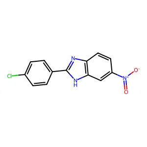 2-(4-Chlorophenyl)-5-nitrobenzimidazole structure