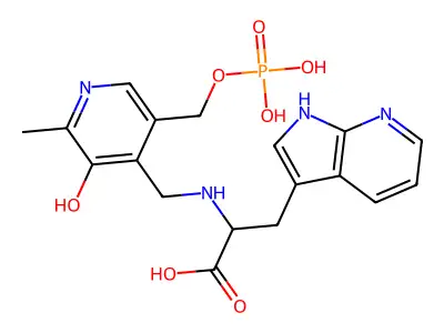 5'-Phosphopyridoxyl-7-azatryptophan structure