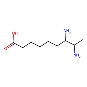 7,8-二氨基壬酸 structure