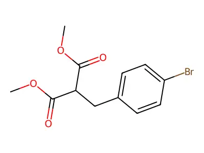 Dimethyl 2-(4-bromobenzyl)malonate structure