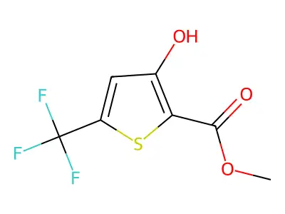 Methyl 3-hydroxy-5-(trifluoromethyl)thiophene-2-carboxylate structure