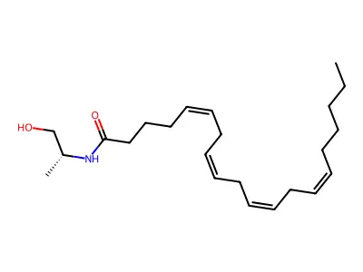N-(1-羟基丙-2-基)二十碳-5,8,11,14-四烯酰胺 structure