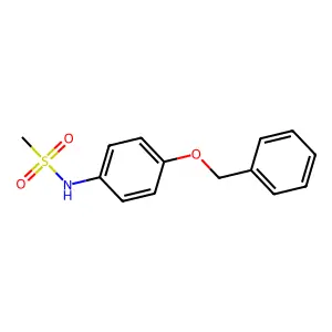 N-(4-phenylmethoxyphenyl)methanesulfonamide structure