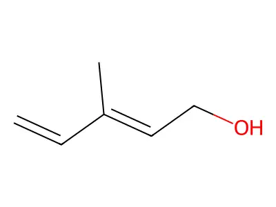 (2E)-3-Methyl-2,4-pentadien-1-ol structure