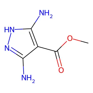 1H-Pyrazole-4-carboxylic acid, 3,5-diamino-, methyl ester structure