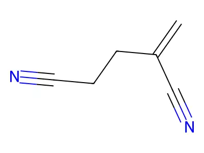 2-亚甲基戊二腈 structure
