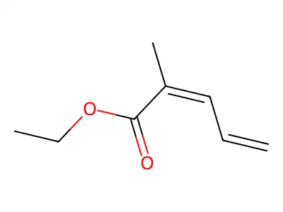 ethyl (2Z)-2-methylpenta-2,4-dienoate structure