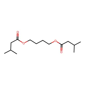 Butane-1,4-diyl bis(3-methylbutanoate) structure