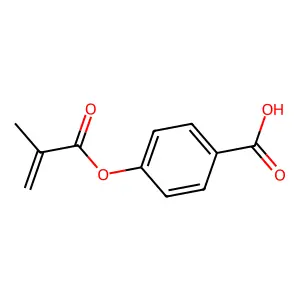 对甲基丙烯酰氧基苯甲酸 structure