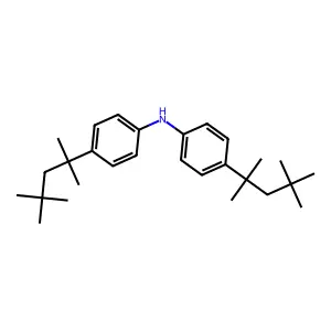 4,4'-双(1,1,3,3-四甲基丁基)二苯胺 structure