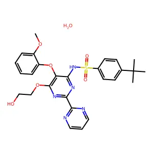 波生坦水合物 structure