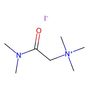 2-(Dimethylamino)-N,N,N-trimethyl-2-oxoethan-1-aminium iodide structure