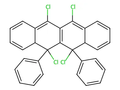 5,6,11,12-Tetrachloro-5,6-diphenyl-4a,6a-dihydrotetracene structure