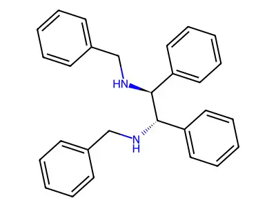 N,N'-二苄基-1,2-二苯基乙烷-1,2-二胺 structure