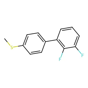 2,3-Difluoro-4'-(methylsulfanyl)-1,1'-biphenyl structure