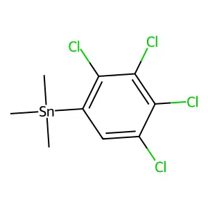Stannane, trimethyl(2,3,4,5-tetrachlorophenyl)- structure