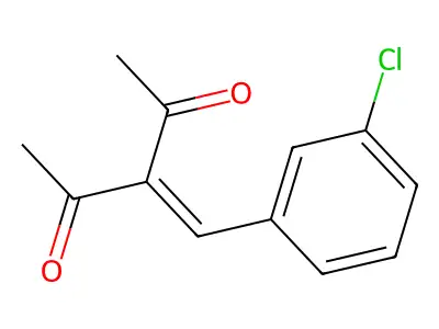 3-[(3-Chlorophenyl)methylidene]pentane-2,4-dione structure