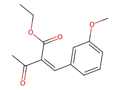 Ethyl 2-[(3-methoxyphenyl)methylidene]-3-oxobutanoate structure