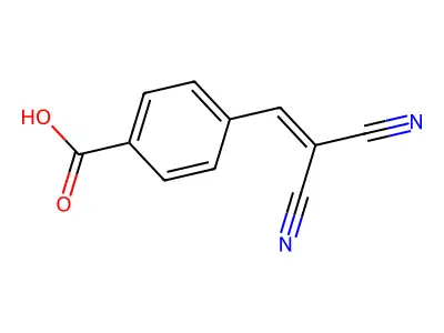 Benzoic acid, 4-(2,2-dicyanoethenyl)- structure