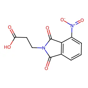 3-(4-Nitro-1,3-dioxoisoindolin-2-yl)propanoic acid structure