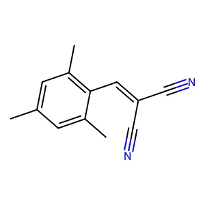 2-[(2,4,6-Trimethylphenyl)methylene]propanedinitrile structure