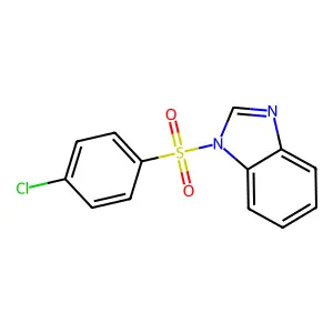 1-(4-chlorobenzenesulfonyl)-1H-1,3-benzodiazole structure