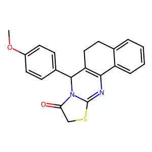 7-(4-Methoxyphenyl)-5,7-dihydro-6H-benzo[h][1,3]thiazolo[2,3-b]quinazolin-9(10H)-one structure