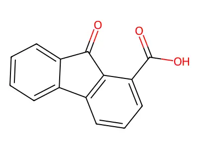 9-oxo-9H-fluorenecarboxylic acid structure