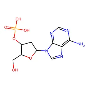 [5-(6-氨基嘌呤-9-基)-2-(羟甲基)氧杂环戊-3-基]磷酸二氢酯 structure