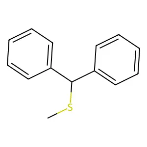 [(Methylsulfanyl)(phenyl)methyl]benzene structure