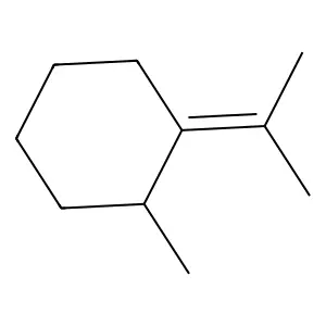Cyclohexane, 1-methyl-2-(1-methylethylidene)- structure