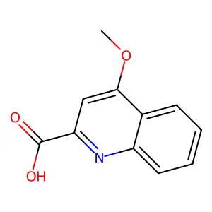 4-Methoxy-2-quinolinecarboxylic acid structure