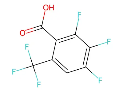 2,3,4-trifluoro-6-(trifluoromethyl)benzoic Acid structure