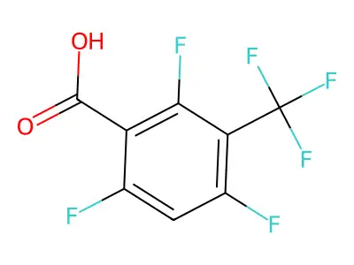2,4,6-trifluoro-3-(trifluoromethyl)benzoic Acid structure