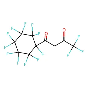 1-Undecafluorocyclohexyl-3-trifluoromethylpropan-1,3-dione structure