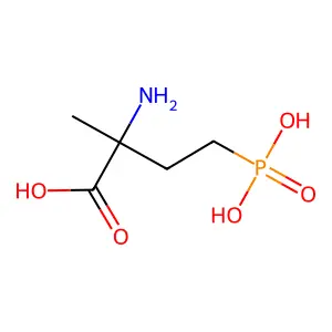 (2S)-2-azaniumyl-2-methyl-4-phosphonatobutanoate structure