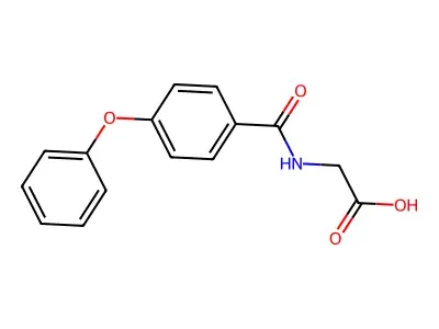 2-[(4-Phenoxyphenyl)formamido]acetic acid structure