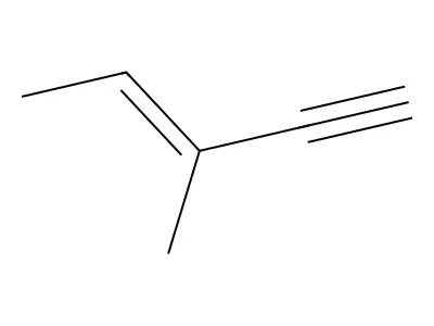 3-Methylpent-3-en-1-yne structure