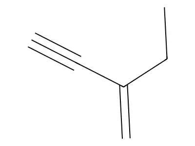 1-Pentyne, 3-methylene- structure
