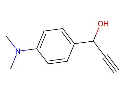 4-Dimethylamino-alpha-(ethynyl)benzenemethanol structure