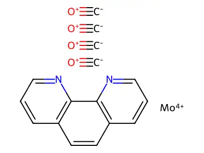 Carbon monoxide;molybdenum(4+);1,10-phenanthroline structure