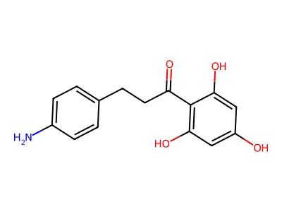 3-(4-Aminophenyl)-1-(2,4,6-trihydroxyphenyl)propan-1-one structure