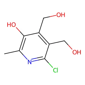 6-Chloro-4,5-bis(hydroxymethyl)-2-methylpyridin-3-ol structure